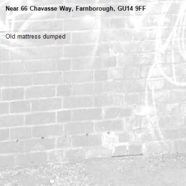 Old mattress dumped-66 Chavasse Way, Farnborough, GU14 9FF