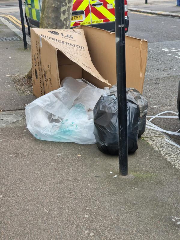 Rubbish at top of 2nd Ave-1 Second Avenue, Manor Park, London, E12 6EJ