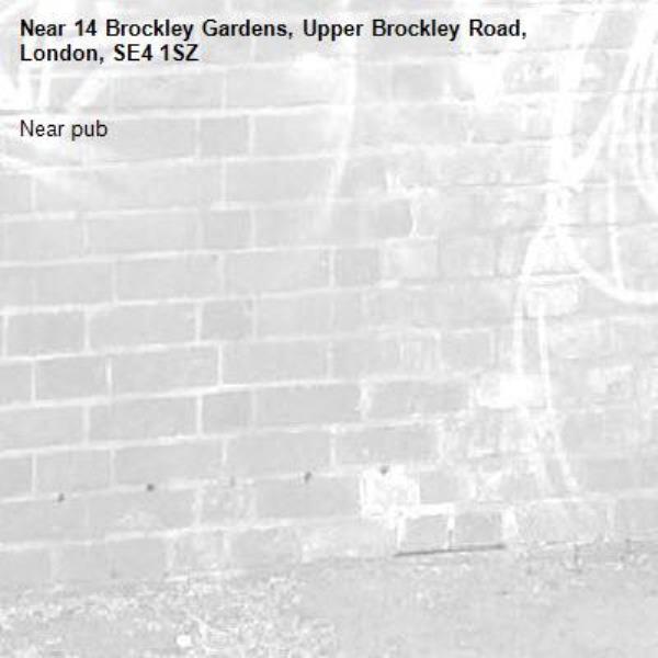 Near pub -14 Brockley Gardens, Upper Brockley Road, London, SE4 1SZ