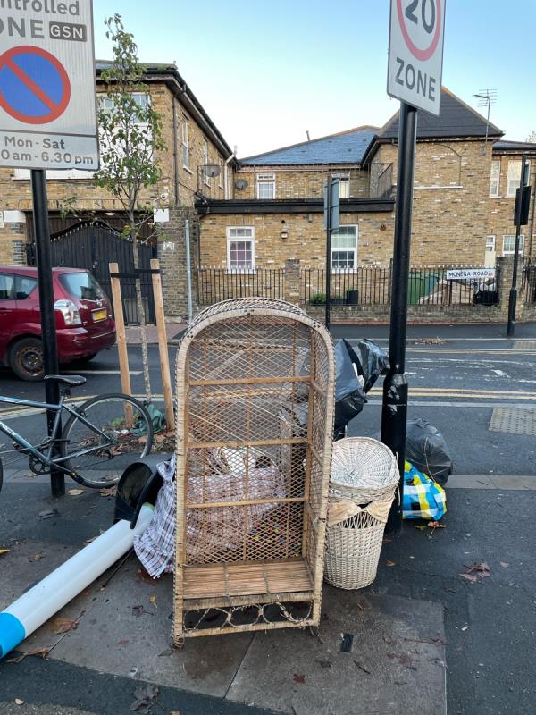 The app says you couldn’t find this fly tipping. Here it is. -2 Katherine Road, Stratford, E7 8NR, England, United Kingdom