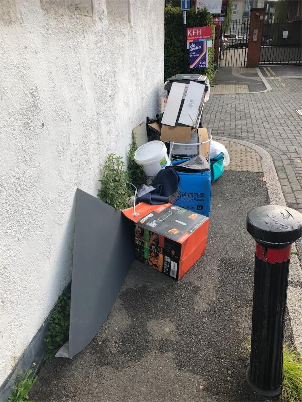 Please clear flytip of assorted waste-499 Bromley Road, London, BR1 4PQ