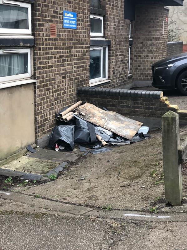 Please clear flytip of domestic waste (LH)-5 Baring Rd, London SE12 0JP, UK