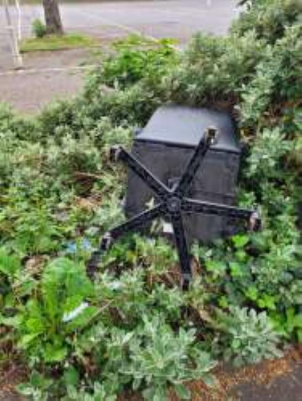 Please clear A Dumped Chair
-Lewisham College Nursery Lea House, Breakspears Road, London, SE4 1UT