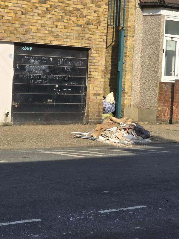 Looks like a builders dumped rubbish. This is the second time report in this-94 St Bernards Road, East Ham, London, E6 1PE