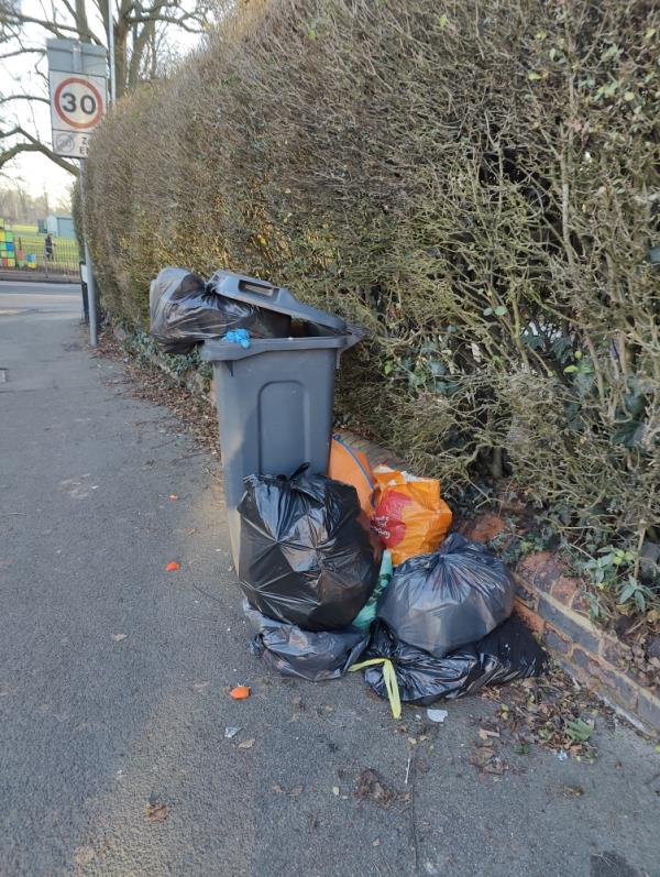 Rubbish everywhere and people keep adding to it. -397a London Road, RG1 3PB, England, United Kingdom