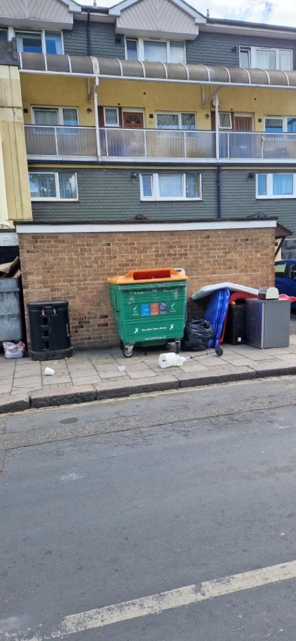 Fridge ans other rubbish all over the pavement -65 Shirley Road, London, E15 4HL