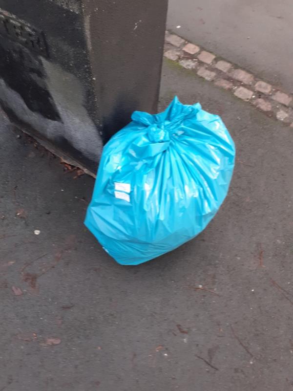 Bag of litter left by volunteer litter picker, Thanks -30 Middleton Street, Leicester, LE2 8LU