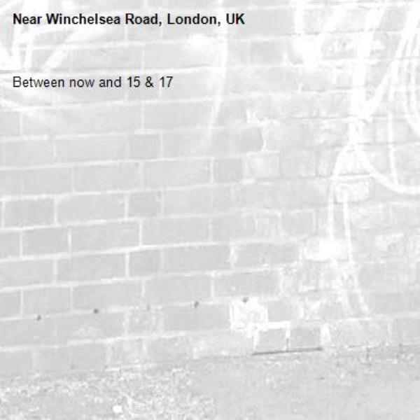 Between now and 15 &amp; 17-Winchelsea Road, London, UK