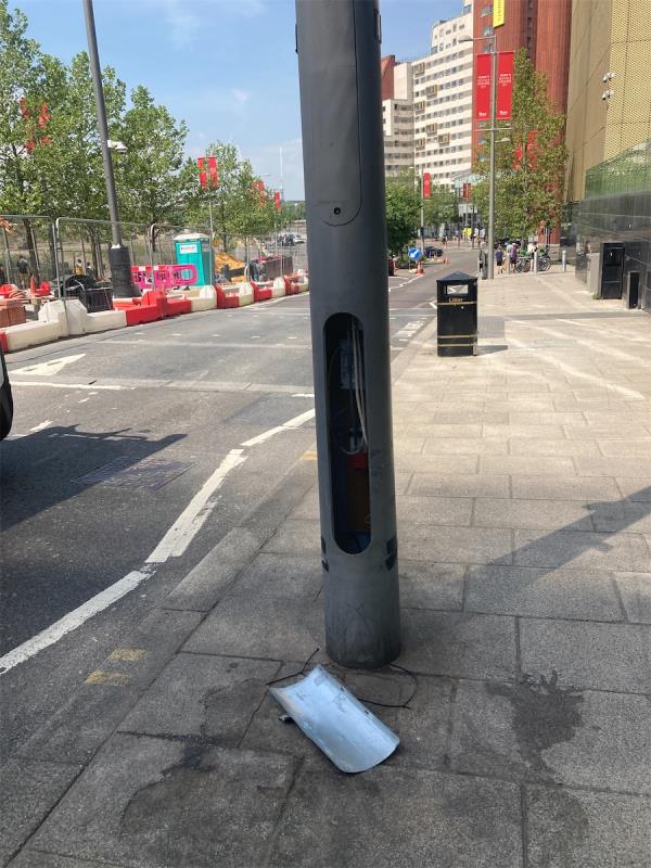 Column lid is missing-Westfield Avenue, Stratford, London