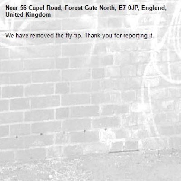 We have removed the fly-tip. Thank you for reporting it.-56 Capel Road, Forest Gate North, E7 0JP, England, United Kingdom