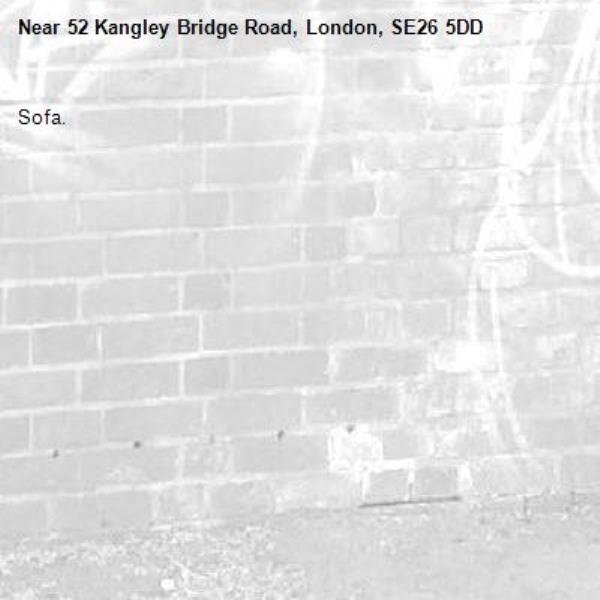 Sofa.-52 Kangley Bridge Road, London, SE26 5DD