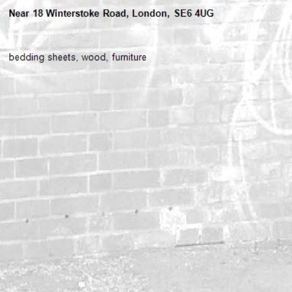 bedding sheets, wood, furniture-18 Winterstoke Road, London, SE6 4UG