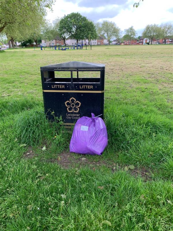 1 bag of litter here and a trolley further down, thank you 🙏 -42 Meadow Gardens, Leicester, LE2 6QL