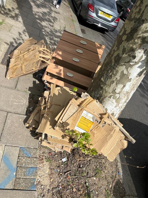 
Quite a lot of fly tipping to be removed as it is now in the way of walking on the pavement -5 Halley Road, Forest Gate, London, E7 8DS