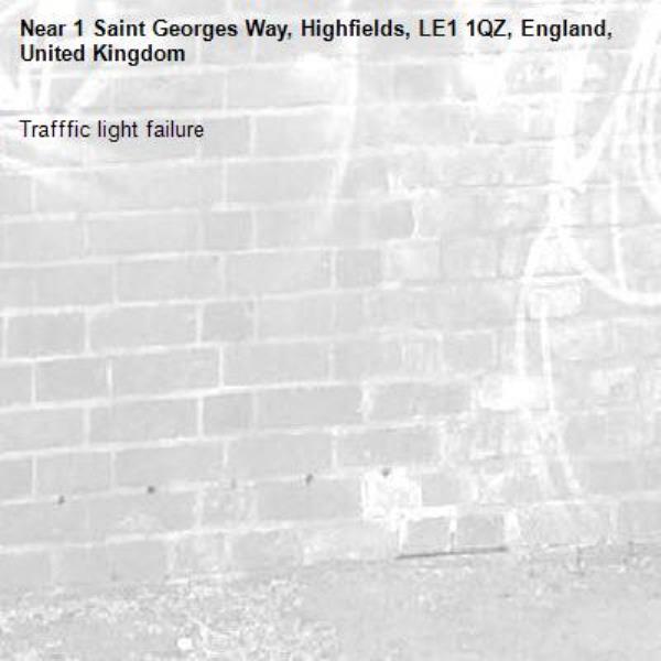 Trafffic light failure -1 Saint Georges Way, Highfields, LE1 1QZ, England, United Kingdom