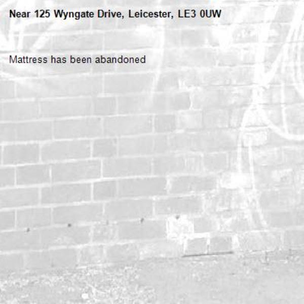 Mattress has been abandoned -125 Wyngate Drive, Leicester, LE3 0UW