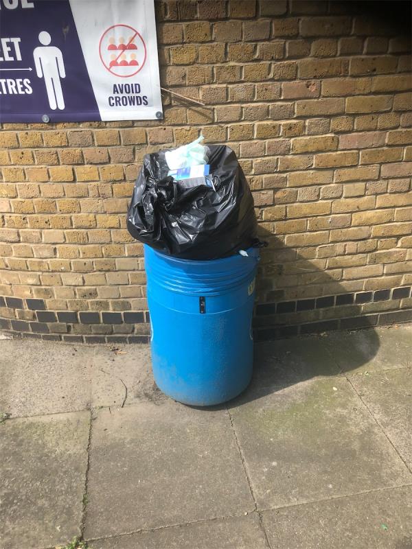 Milton Court Road junction of Edward Street. Please empty litter bin -Allotments Or Community Growing Spaces
