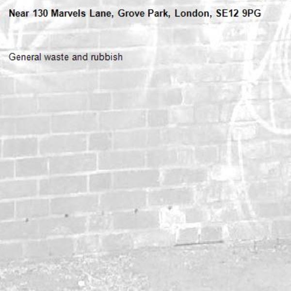 General waste and rubbish-130 Marvels Lane, Grove Park, London, SE12 9PG