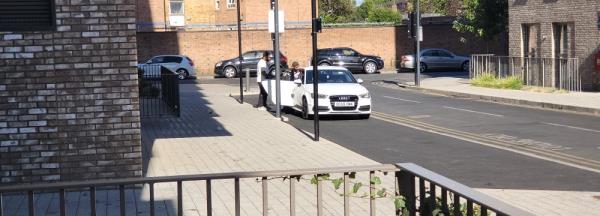 The parked car threw out the trash and drove off.
registration number on the photo-3 Priory Road, London, E13 9FQ