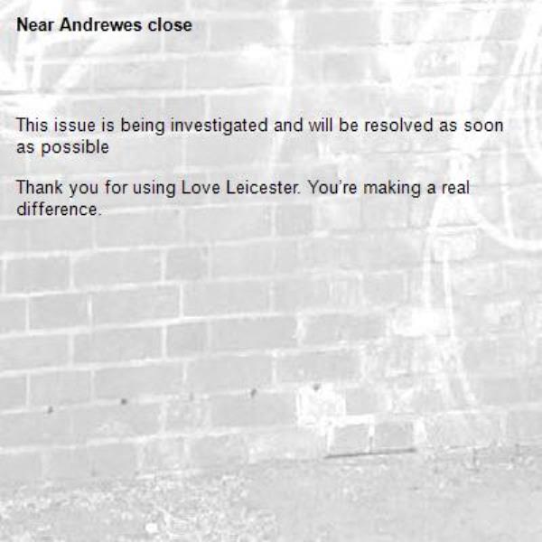 
This issue is being investigated and will be resolved as soon as possible

Thank you for using Love Leicester. You’re making a real difference.

-Andrewes close