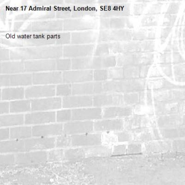 Old water tank parts-17 Admiral Street, London, SE8 4HY