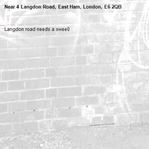 Langdon road needs a swee0-4 Langdon Road, East Ham, London, E6 2QB