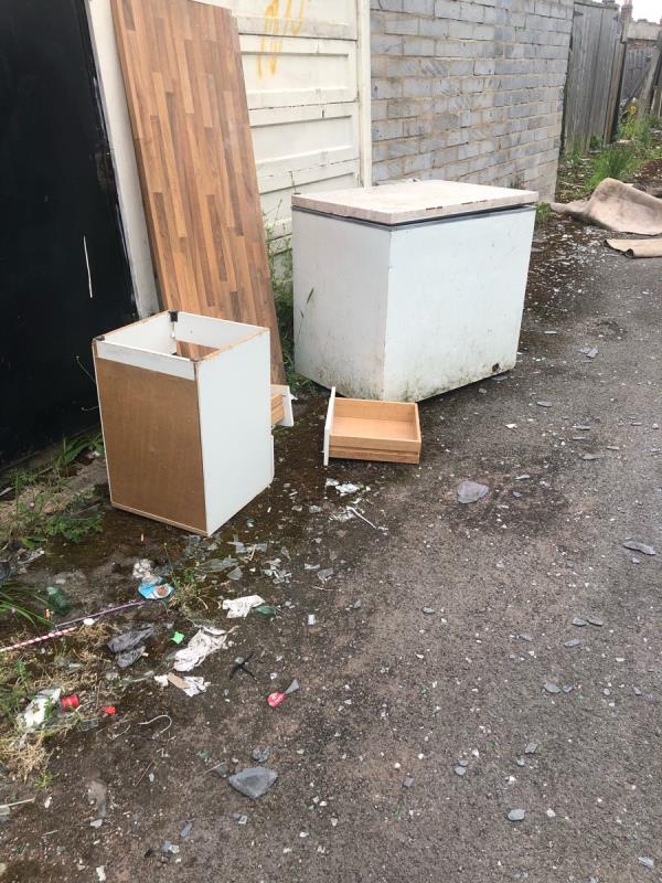Rubbish dumped  image 1-34 Newbolt Road, Bilston, WV14 7NP