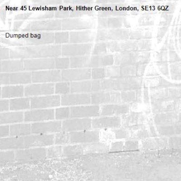 Dumped bag-45 Lewisham Park, Hither Green, London, SE13 6QZ