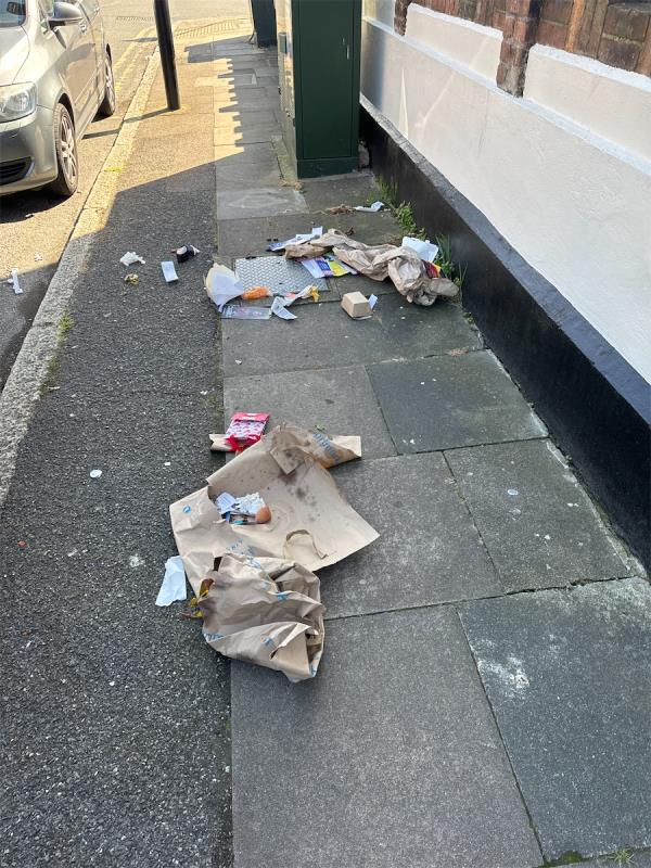 Street Cleansing - Litter on the street-56A, Clova Road, Forest Gate, London, E7 9AH