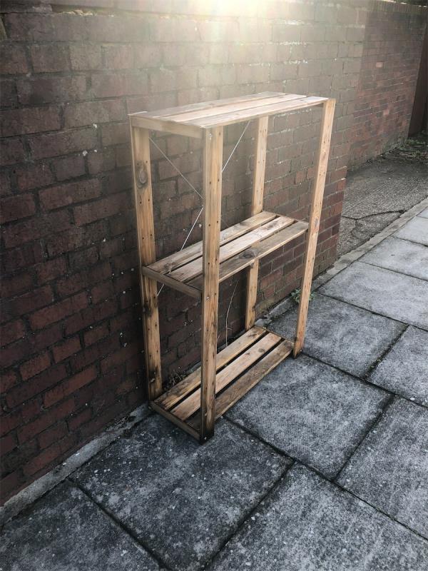 Remove flytip wooden unit from rear of property in car park-42 Lambscroft Avenue, Grove Park, London, SE9 4PB