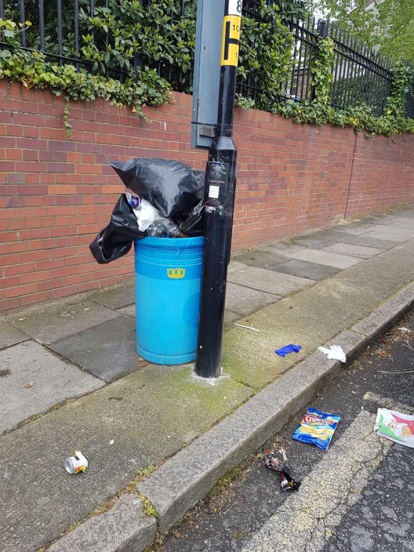 Repprted last week. More rubbish dincr. Spread over road. Carers using it i think for rubbish. -21 Sprules Road, London, SE4 2NL