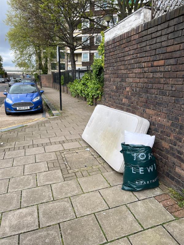 Dumped mattress -72 Upper Road, Plaistow, London, E13 0DH