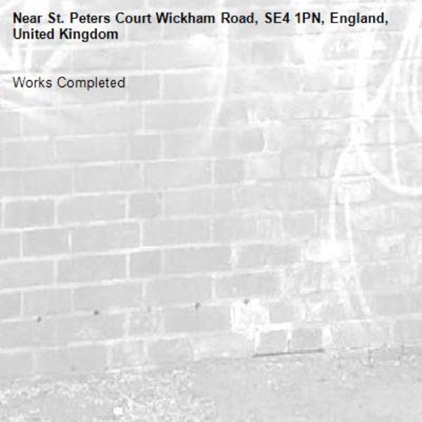 Works Completed-St. Peters Court Wickham Road, SE4 1PN, England, United Kingdom