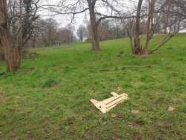 Fly-tipped rubbish needs collection at Mountsfield Park. Reported via Fux My Street-47 Mountfield Close, London, SE6 1AF