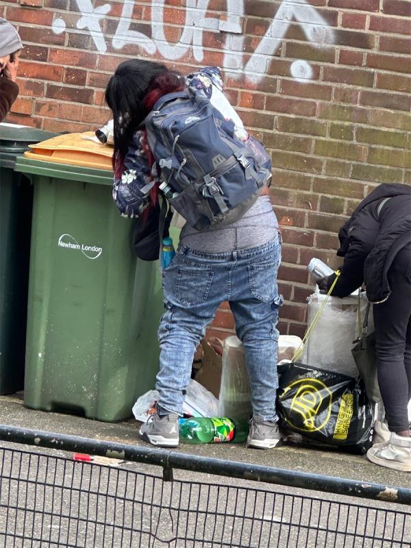 Someone has dumped AGAIN in this area and now the drug users are using this spot to do drugs. They have needles and have poured the rubbish onto the road-1001 Romford Road, Manor Park, London, E12 5LH