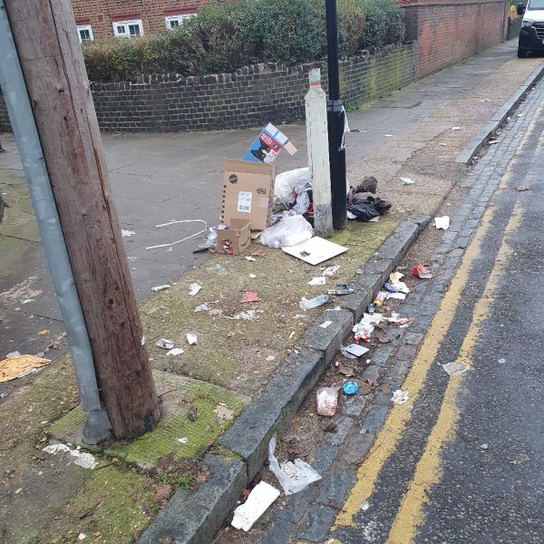 Rubbish that needs to be cleared and the location swept.-76 Jenkins Road, Plaistow South, E13 8NP, England, United Kingdom