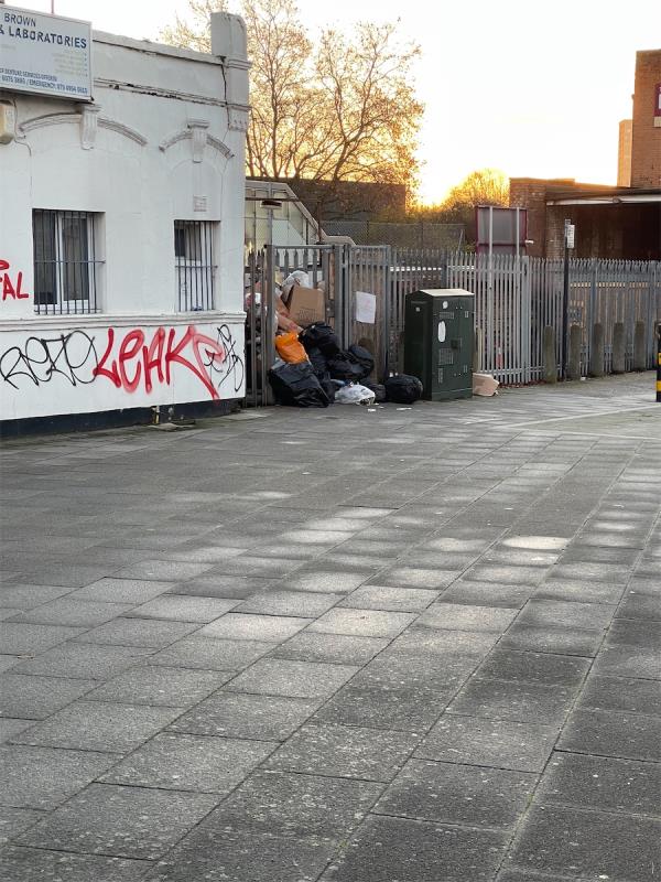 Fly tip-Lime Cafe And Grill, 1 Burford Road, Stratford, London, E15 2SP