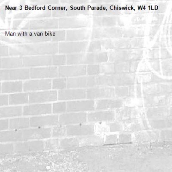 Man with a van bike-3 Bedford Corner, South Parade, Chiswick, W4 1LD