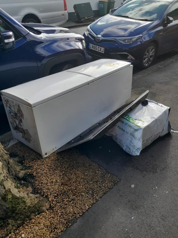 Blocking pavement . Dumped 3 weeks ago.-86 Chester Road, Forest Gate, London, E7 8QS