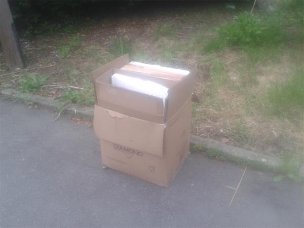 Junction. Of Woodbank Road. Please clear cardboard box-39 Ilfracombe Road, Bromley, BR1 5HB