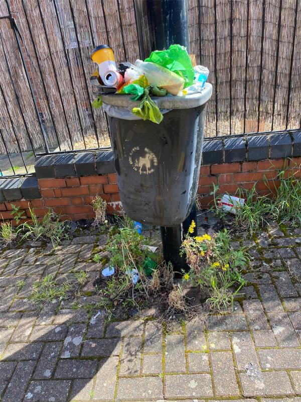 Muriel road dog bin overflowing. Please empty asap. Thanks 😊-35 Muriel Road, Leicester, LE3 6BH