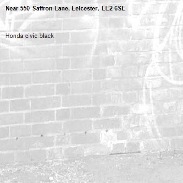 Honda civic black -550 Saffron Lane, Leicester, LE2 6SE