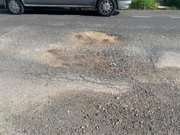 The holes are getting worse each day the buses are churning up the road, can some think be done about it?-198 Capel Road, Manor Park, London, E12 5DB