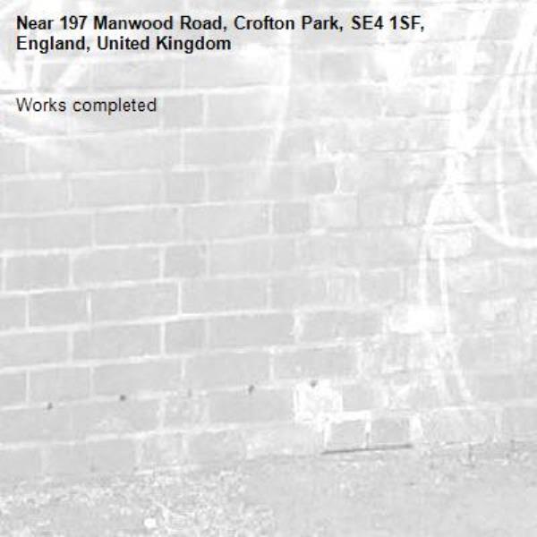 Works completed -197 Manwood Road, Crofton Park, SE4 1SF, England, United Kingdom