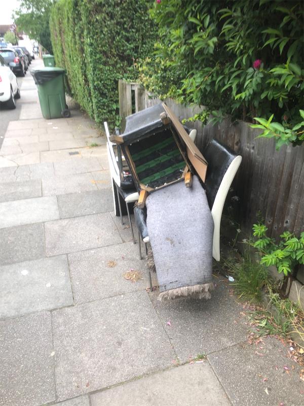 Outside no 23. Please clear flytip-27 Oakridge Road, Bromley, BR1 5QW