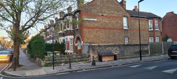 Corner of gwendoline and harold
Road been here for last 5 days-104 Churston Avenue, Upton Park, London, E13 0RH
