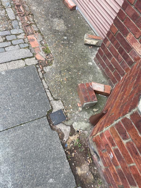 Please remove this bricks -47 Church Road, Manor Park, London, E12 6AD