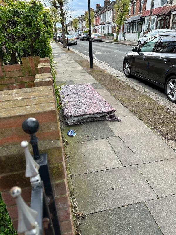 Someone has dumped what seems to be stripped back mattress -308 Halley Road, Manor Park, London, E12 6UA
