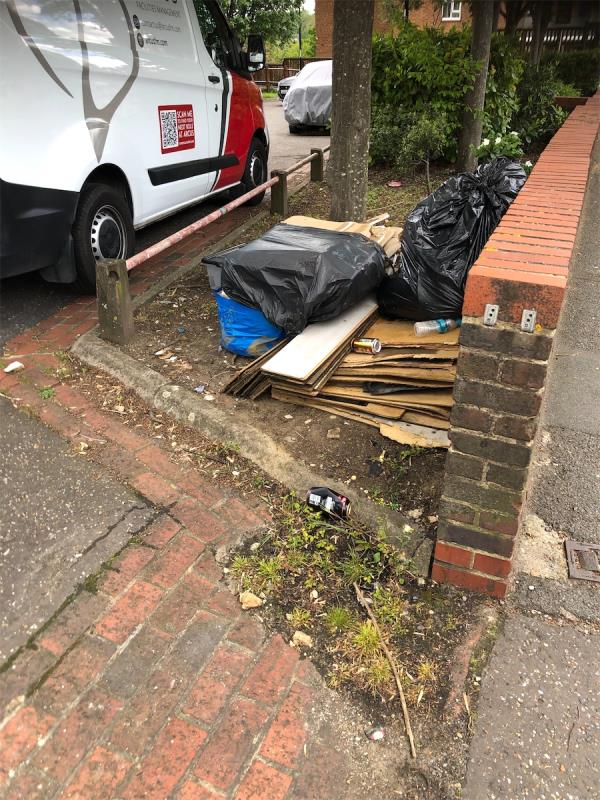 Please clear flytip-17 Canada Gardens, Hither Green, London, SE13 6PN