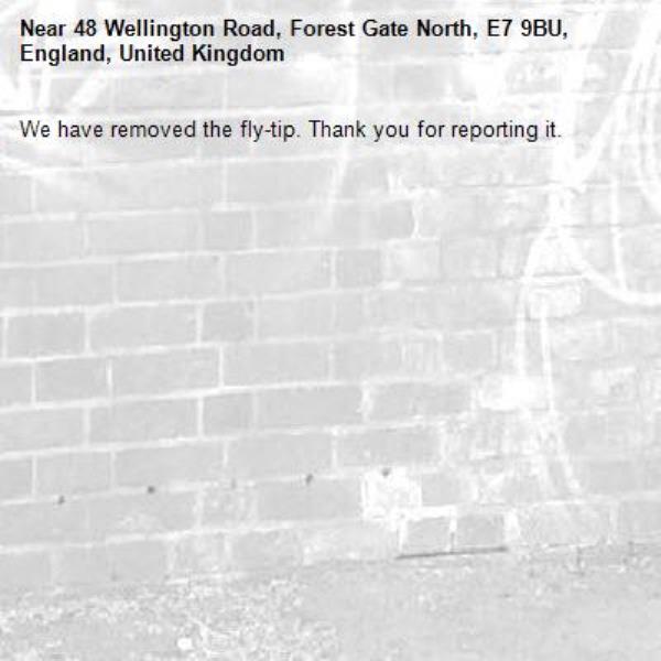 We have removed the fly-tip. Thank you for reporting it.-48 Wellington Road, Forest Gate North, E7 9BU, England, United Kingdom